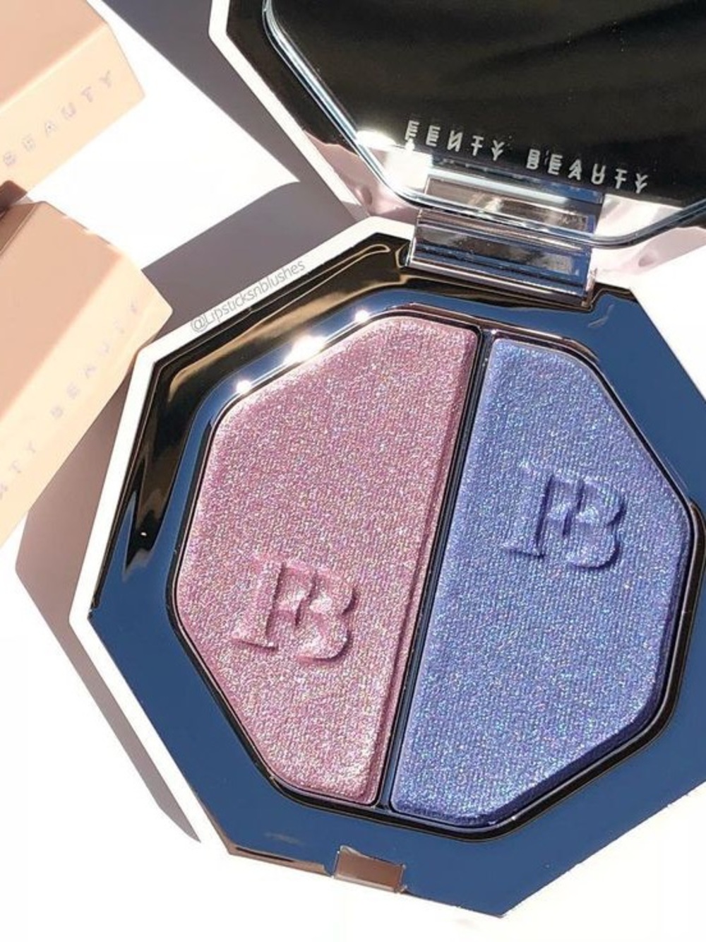 Fenty Beauty Highlighter Duo — 7DAYWKND & POOLSIDE Pink and Blue Shades